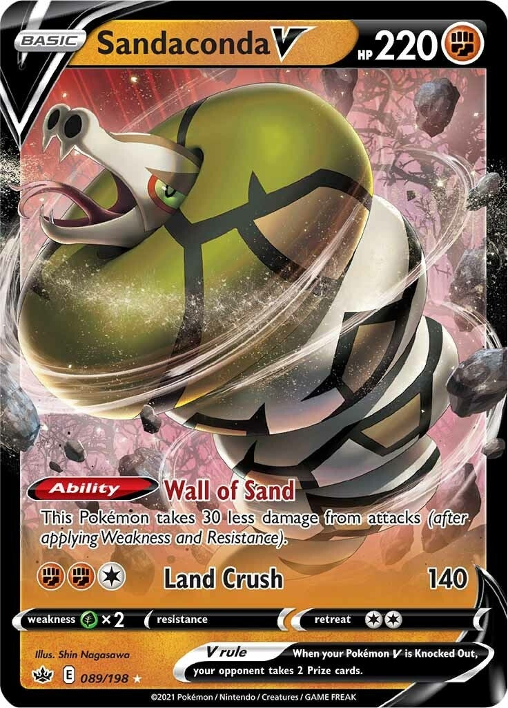 Image for Sandaconda V (089/198) (SWSH06: Chilling Reign) - Pokemon