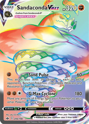 Image for Sandaconda VMAX (Secret) (206/198) (SWSH06: Chilling Reign) - Pokemon