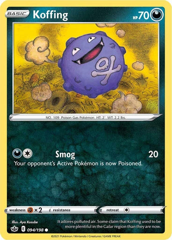 Image for Koffing (094/198) (SWSH06: Chilling Reign) - Pokemon