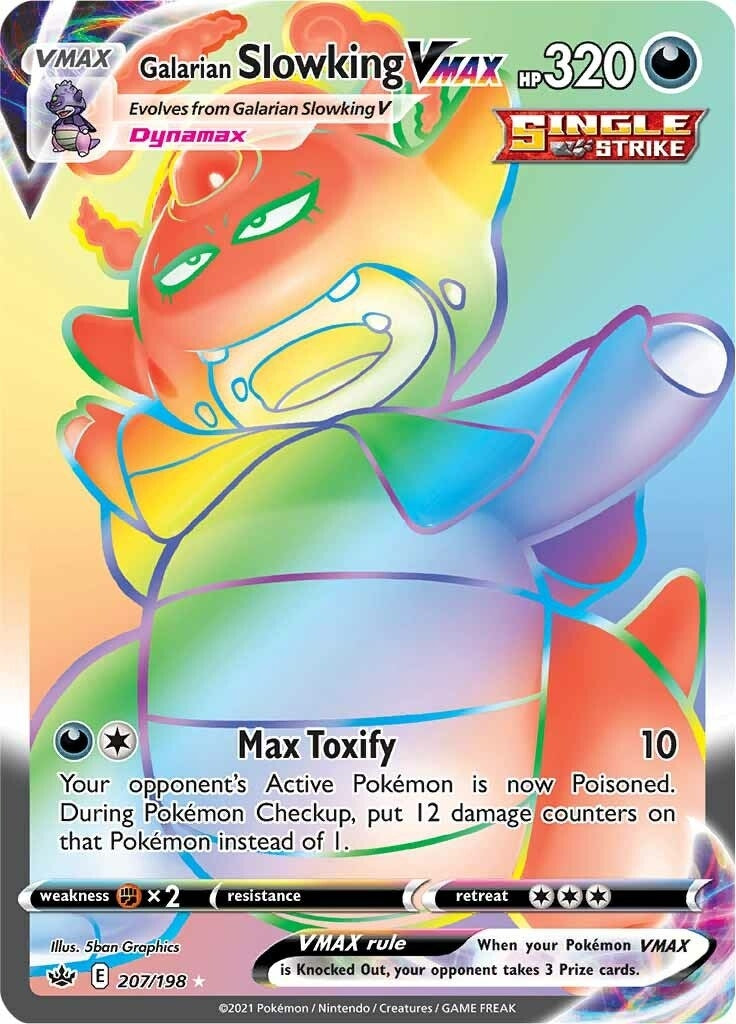 Image for Galarian Slowking VMAX (Secret) (207/198) (SWSH06: Chilling Reign) - Pokemon