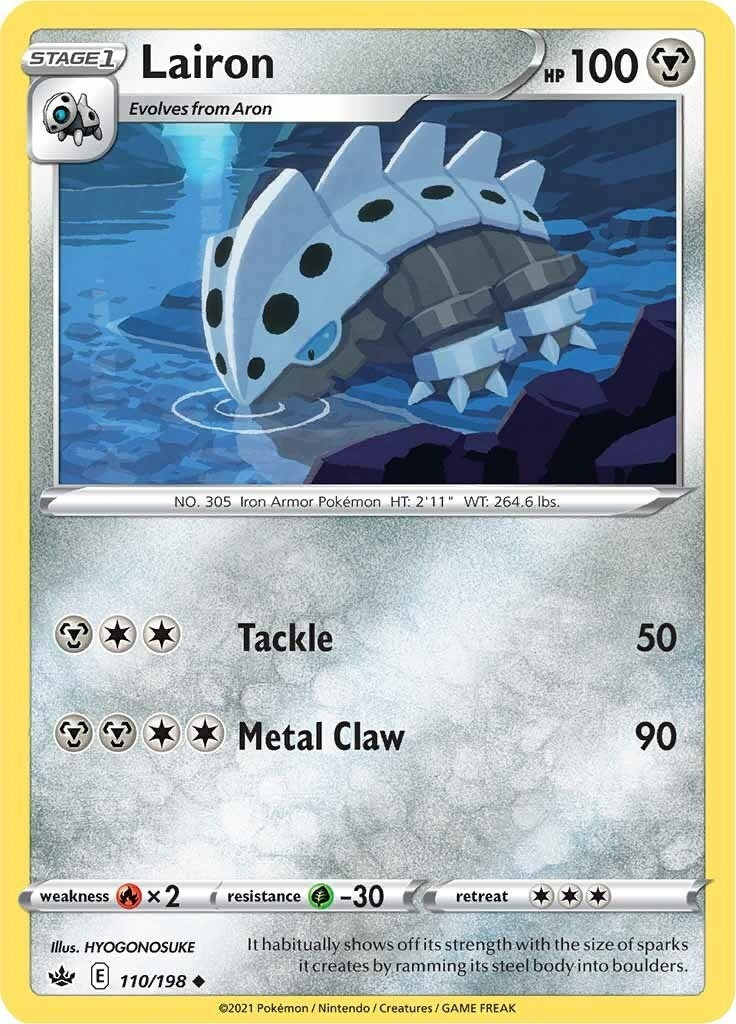 Image for Lairon (110/198) (SWSH06: Chilling Reign) - Pokemon