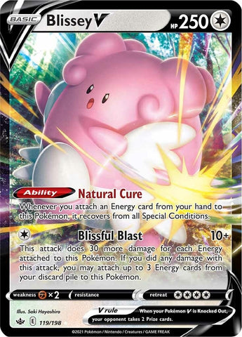Image for Blissey V (119/198) (SWSH06: Chilling Reign) - Pokemon