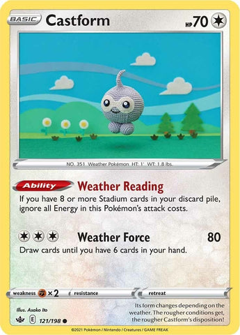 Image for Castform (121/198) (SWSH06: Chilling Reign) - Pokemon