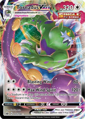 Image for Tornadus VMAX (125/198) (SWSH06: Chilling Reign) - Pokemon