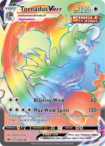 Image for Tornadus VMAX (Secret) (209/198) (SWSH06: Chilling Reign) - Pokemon