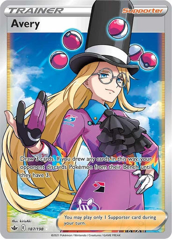 Image for Avery (Full Art) (187/198) (SWSH06: Chilling Reign) - Pokemon
