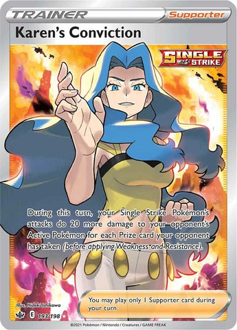 Image for Karen's Conviction (Full Art) (193/198) (SWSH06: Chilling Reign) - Pokemon