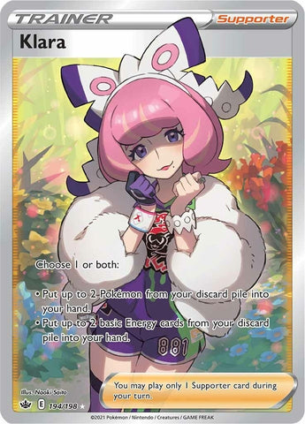 Image for Klara (Full Art) (194/198) (SWSH06: Chilling Reign) - Pokemon