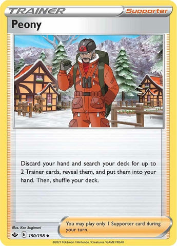 Image for Peony (150/198) (SWSH06: Chilling Reign) - Pokemon