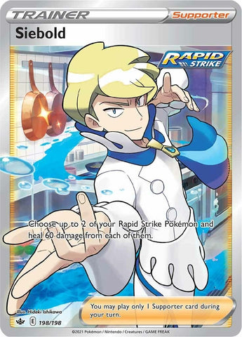 Image for Siebold (Full Art) (198/198) (SWSH06: Chilling Reign) - Pokemon