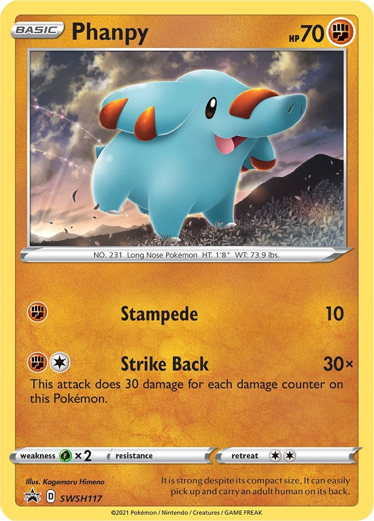 Image for Phanpy - SWSH117 (SWSH117) (SWSH: Sword & Shield Promo Cards) (SWSD) - Pokemon