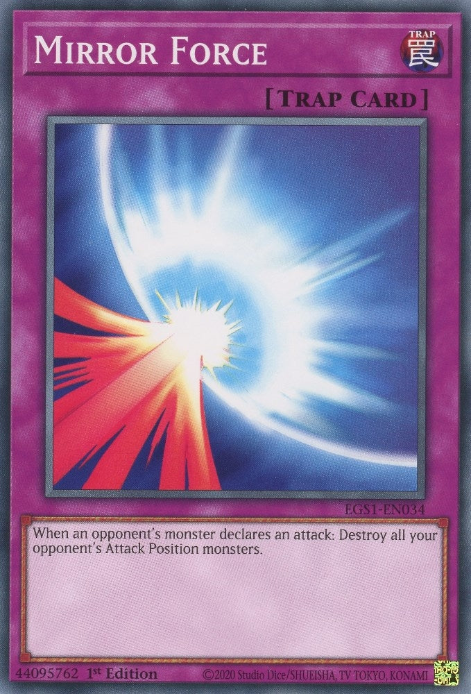 Mirror Force (EGS1-EN034) (Egyptian God Deck: Slifer the Sky Dragon) YuGiOh