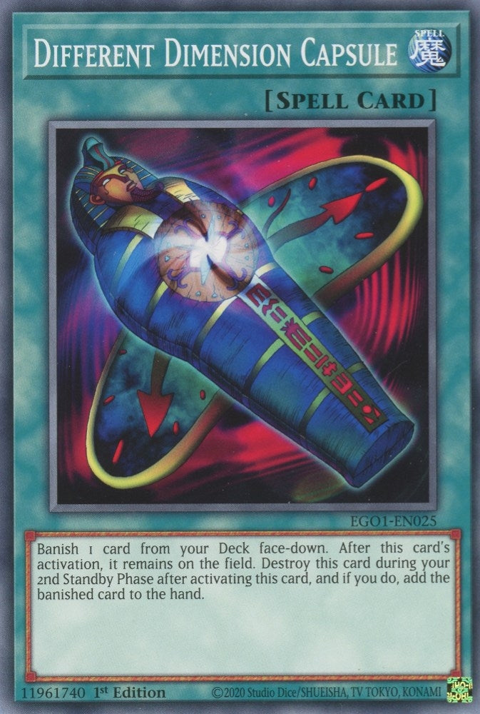 Different Dimension Capsule (EGO1-EN025) (Egyptian God Deck: Obelisk the Tormentor) YuGiOh