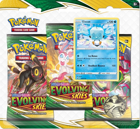 Image for Evolving Skies 3 Pack Blister [Eiscue] - Pokemon