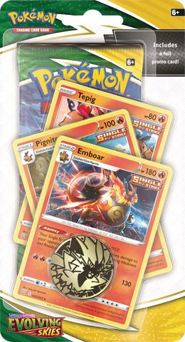 Image for Evolving Skies Premium Checklane Blister [Emboar] - Pokemon