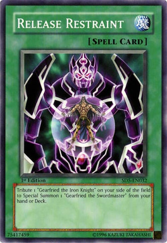 Release Restraint (SD5-EN032) (Structure Deck: Warrior's Triumph) YuGiOh