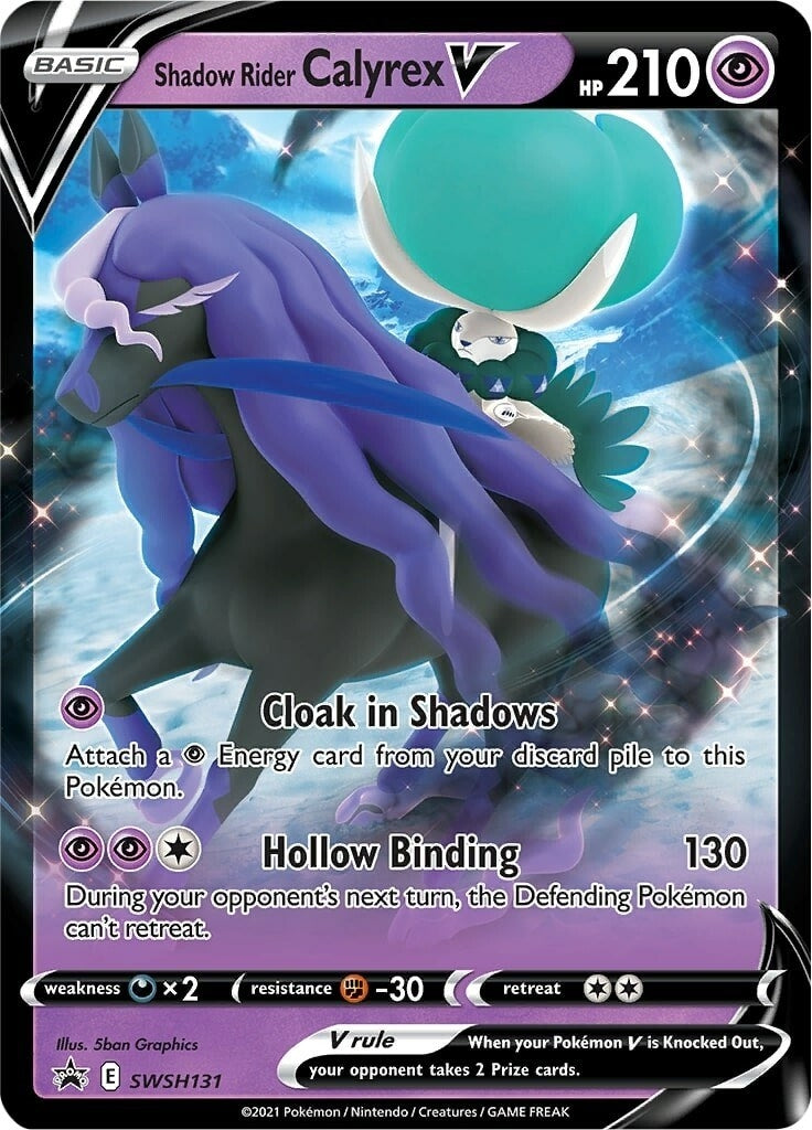 Image for Shadow Rider Calyrex V - SWSH131 (SWSH131) (SWSH: Sword & Shield Promo Cards) (SWSD) - Pokemon