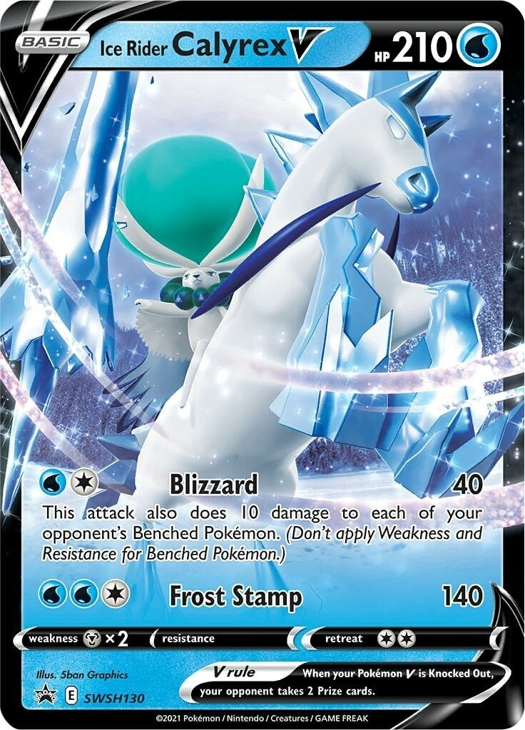 Ice Rider Calyrex V - SWSH130 (SWSH130) (SWSH: Sword & Shield Promo Cards) (SWSD) Pokemon