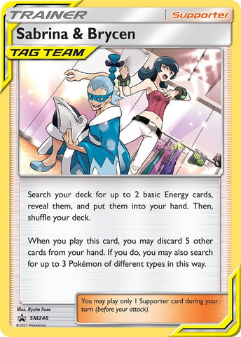 Image for Sabrina & Brycen - SM246 (SM246) (SM Promos) (SMP) - Pokemon