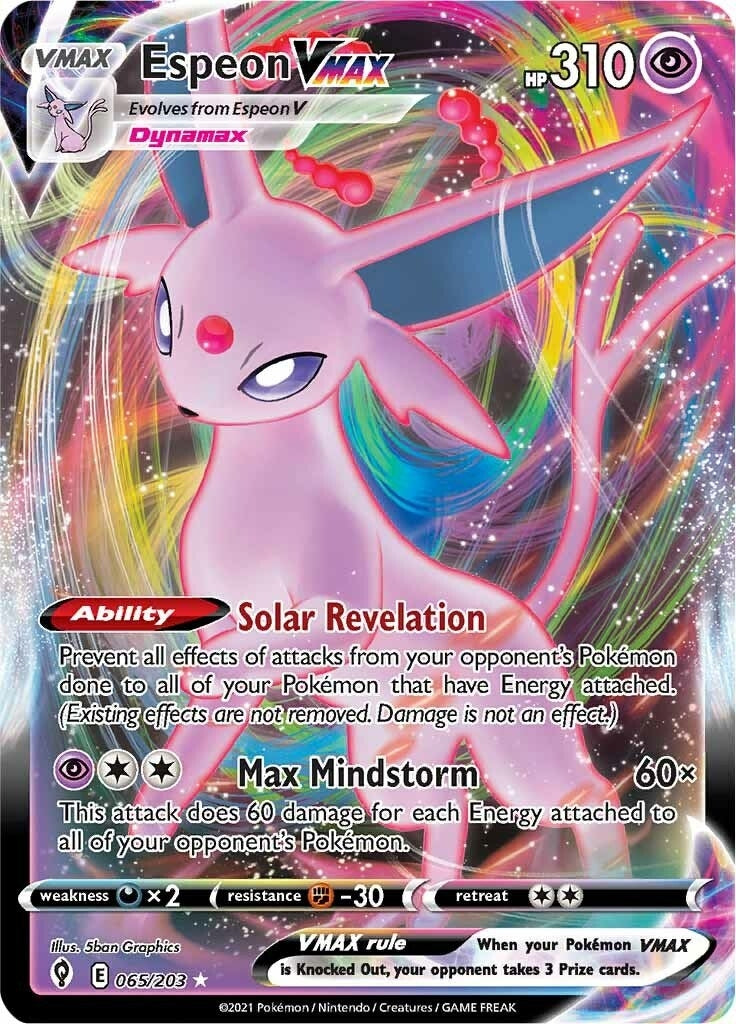 Image for Espeon VMAX (065/203) (SWSH07: Evolving Skies) - Pokemon