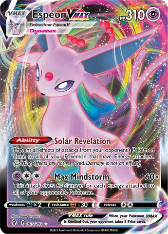 Image for Espeon VMAX (065/203) (SWSH07: Evolving Skies) - Pokemon