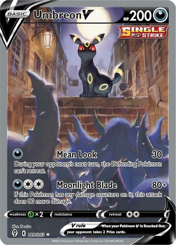 Image for Umbreon V (Alternate Full Art) (189/203) (SWSH07: Evolving Skies) - Pokemon