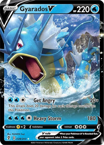 Image for Gyarados V (028/203) (SWSH07: Evolving Skies) - Pokemon