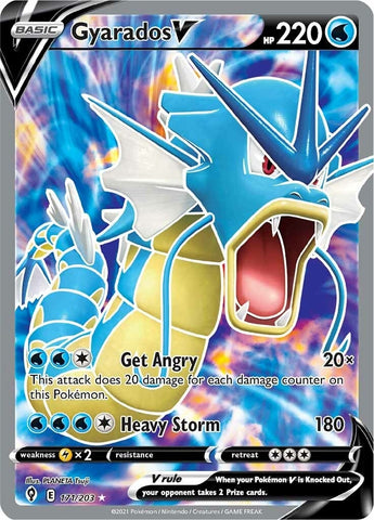 Image for Gyarados V (Full Art) (171/203) (SWSH07: Evolving Skies) - Pokemon