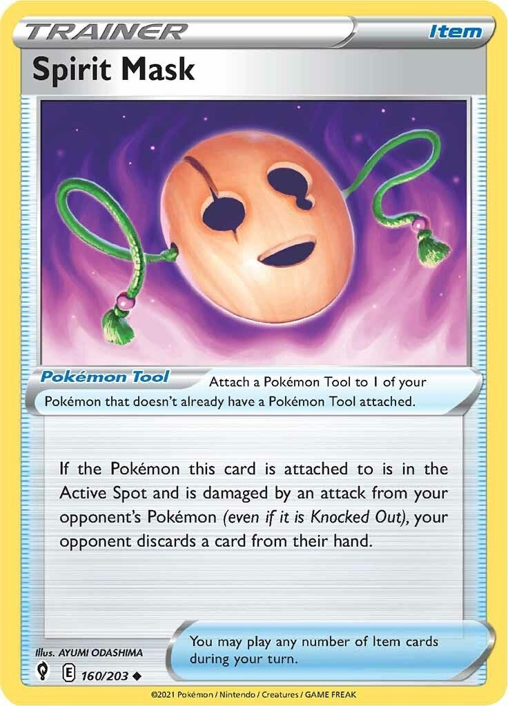 Image for Spirit Mask (160/203) (SWSH07: Evolving Skies) - Pokemon