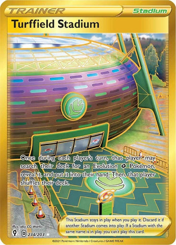 Image for Turffield Stadium (Secret) (234/203) (SWSH07: Evolving Skies) - Pokemon