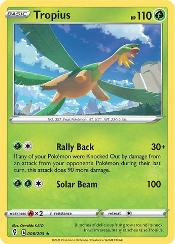 Image for Tropius (006/203) (SWSH07: Evolving Skies) - Pokemon