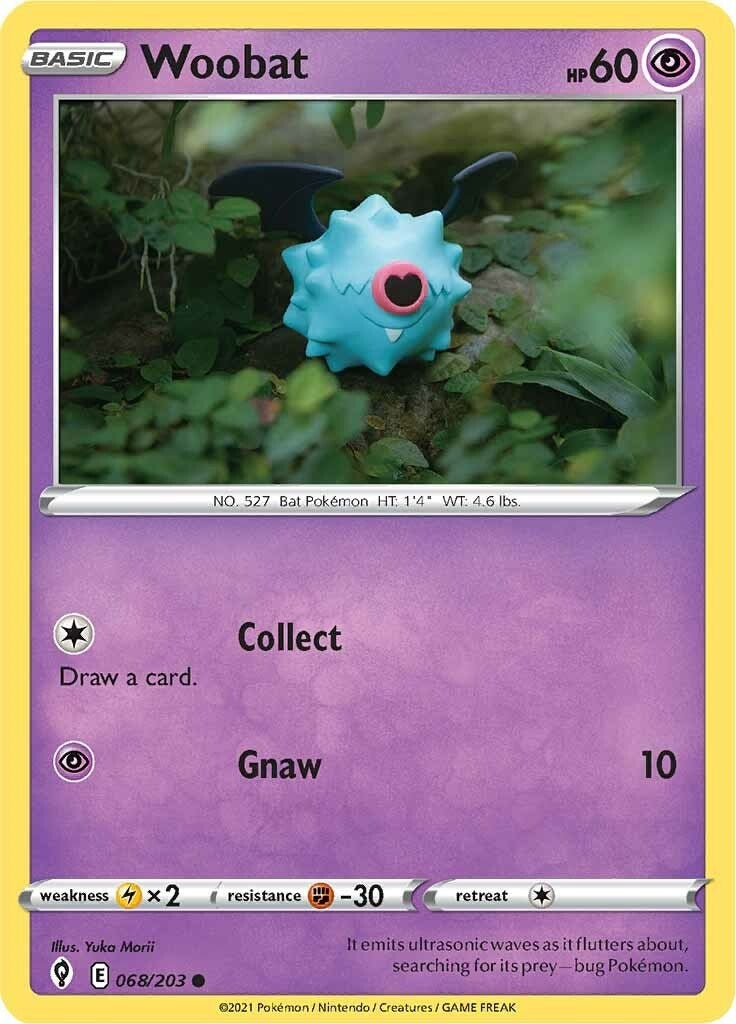 Image for Woobat (068/203) (SWSH07: Evolving Skies) - Pokemon