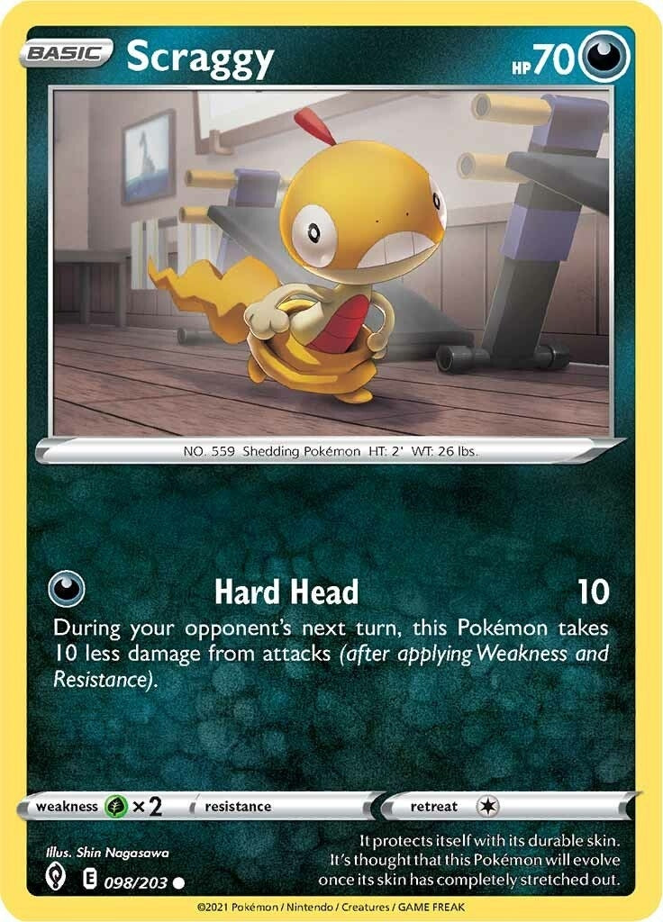 Image for Scraggy (098/203) (SWSH07: Evolving Skies) - Pokemon