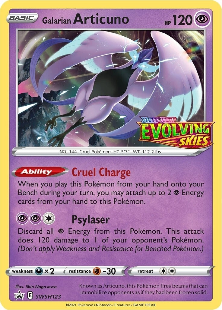 Image for Galarian Articuno - SWSH123 (Prerelease) (SWSH123) (SWSH: Sword & Shield Promo Cards) (SWSD) - Pokemon