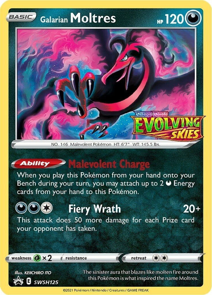 Image for Galarian Moltres - SWSH125 (Prerelease) (SWSH125) (SWSH: Sword & Shield Promo Cards) (SWSD) - Pokemon