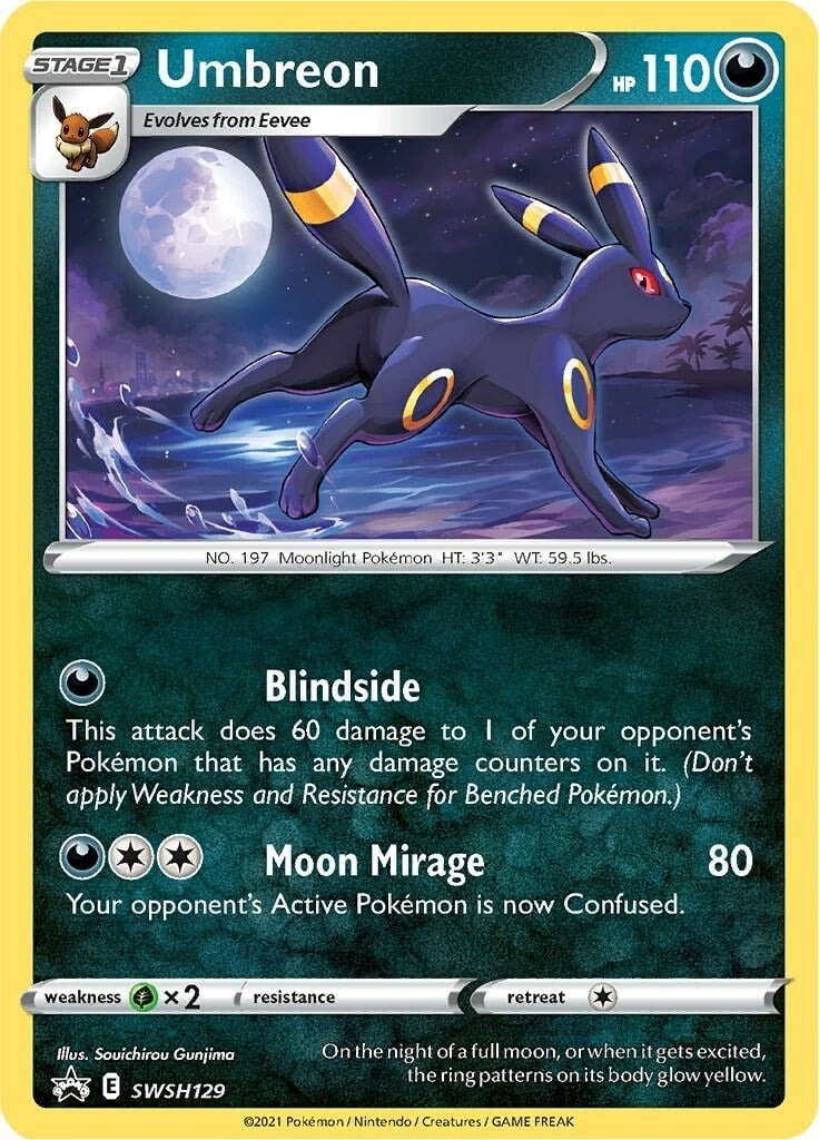 Image for Umbreon - SWSH129 (SWSH129) (SWSH: Sword & Shield Promo Cards) (SWSD) - Pokemon