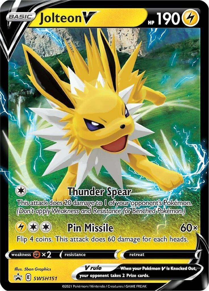 Jolteon V - SWSH151 (SWSH151) (SWSH: Sword & Shield Promo Cards) Pokemon