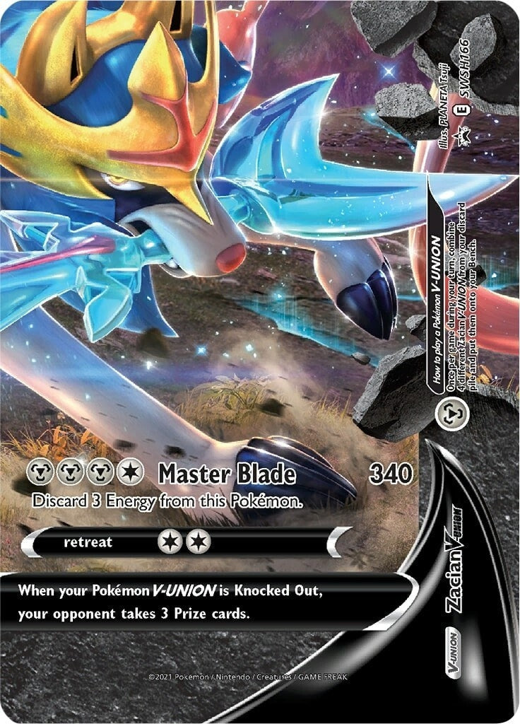 Zacian V-UNION - SWSH166 (SWSH166) (SWSH: Sword & Shield Promo Cards) (SWSD) Pokemon