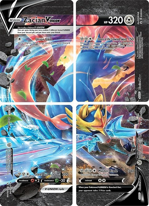 Image for Zacian V-UNION [Set of 4] (SWSH: Sword & Shield Promo Cards) (SWSD) - Pokemon