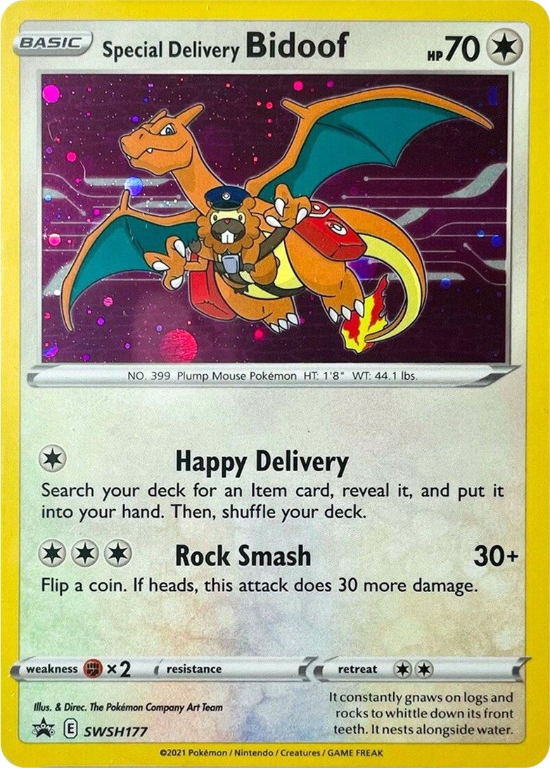 Image for Special Delivery Bidoof (SWSH177) (SWSH: Sword & Shield Promo Cards) (SWSD) - Pokemon