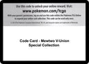 Image for Code Card - Mewtwo V-UNION Special Collection (SWSH07: Evolving Skies) - Pokemon