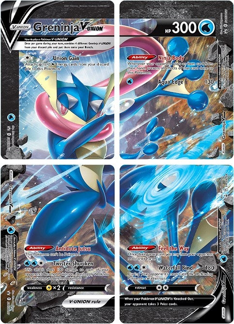Image for Greninja V-UNION [Set of 4] (SWSH: Sword & Shield Promo Cards) (SWSD) - Pokemon