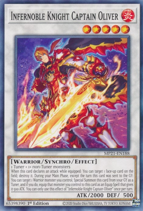 Infernoble Knight Captain Oliver (MP21-EN188) (2021 Tin of Ancient Battles) YuGiOh
