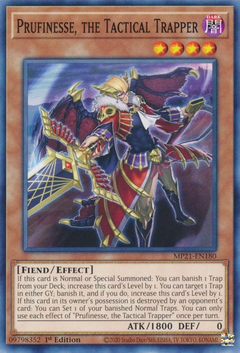 Prufinesse, the Tactical Trapper (MP21-EN180) (2021 Tin of Ancient Battles) YuGiOh