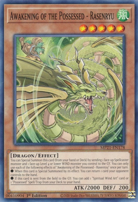 Awakening of the Possessed - Rasenryu (MP21-EN178) (2021 Tin of Ancient Battles) YuGiOh