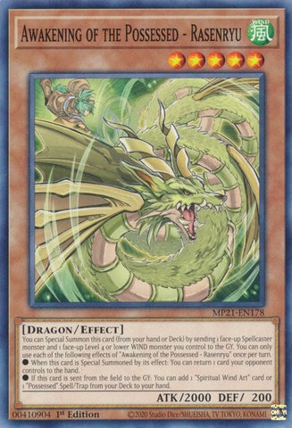 Awakening of the Possessed - Rasenryu (MP21-EN178) (2021 Tin of Ancient Battles) YuGiOh