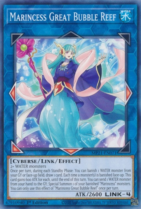 Marincess Great Bubble Reef (MP21-EN071) (2021 Tin of Ancient Battles) YuGiOh