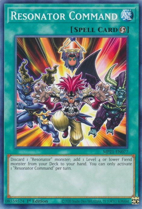 Resonator Command (MP21-EN077) (2021 Tin of Ancient Battles) YuGiOh
