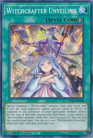 Witchcrafter Unveiling (MP21-EN080) (2021 Tin of Ancient Battles) YuGiOh