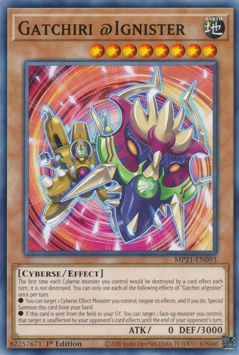Gatchiri @Ignister (MP21-EN093) (2021 Tin of Ancient Battles) YuGiOh
